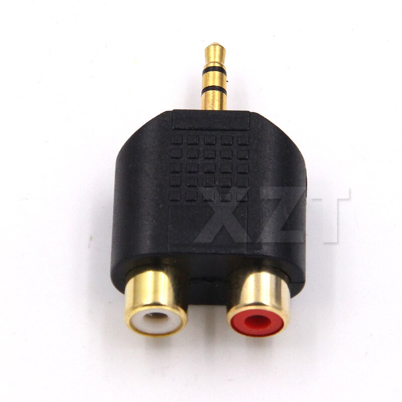 3.5Mm Stereo M/F Mannelijke Jack Uitgang Naar 2 Rca Vrouwelijke Splitter Adapter Connector Stereo Male Naar 2X Rca Vrouwelijke Adapter