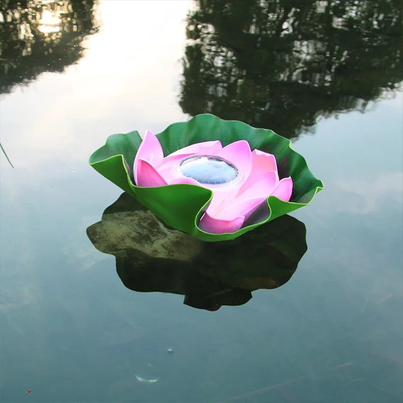 fastboy LED Lotus Lamp Floating Water Wishing Artificial Candle Lights fastboy LED Lotus Lamp Floating Water Wishing Artificial Candle Lights