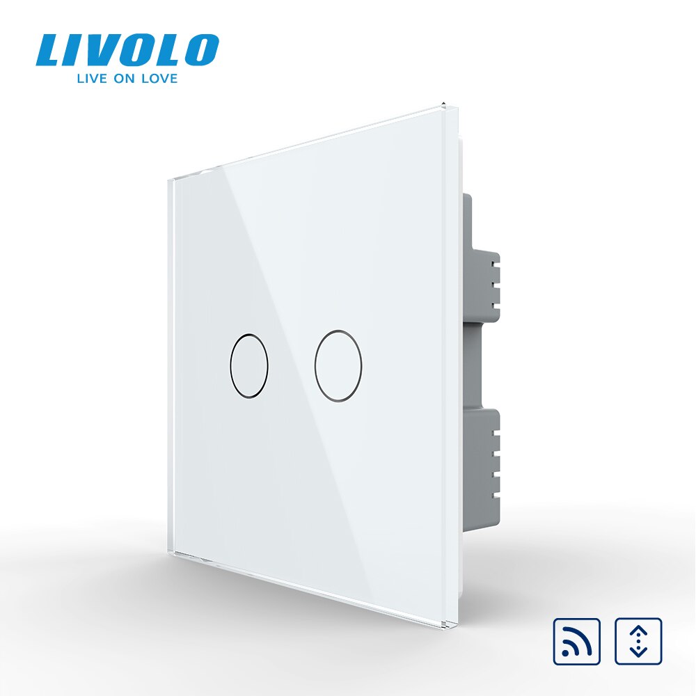 Livolo Uk Standard Touch Control Gordijnen Schakelaar, Up Down, Shutter Blind Controller,