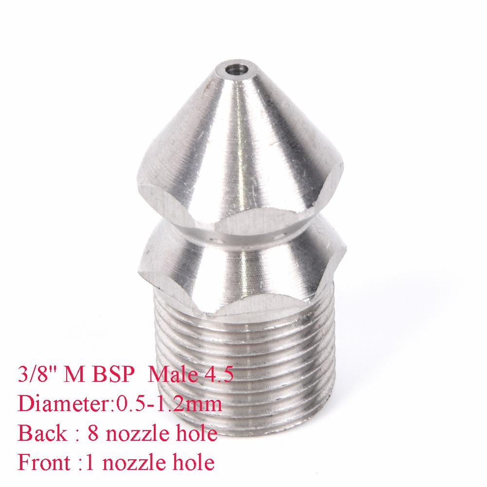 1/4&#39;&#39; 3/8 &#39;&#39; Cleaning Nozzle Pressure Washer Drain Sewer Cleaning Pipe Jetter Spray Nozzle 4 Jet Garden Accessories Tools: 2