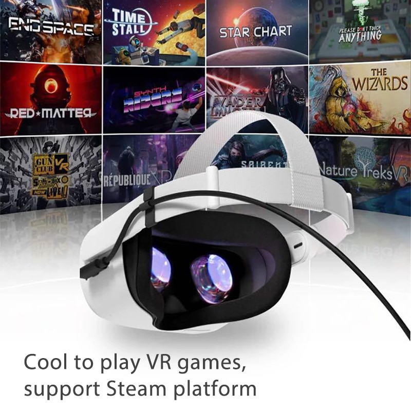 5M Usb Type C Kabel Voor Oculus Quest 2 Vr Headset Link Kabel Snelle Lading A-C Adapter Data Transfer mobiele Telefoon Vr Accessoires