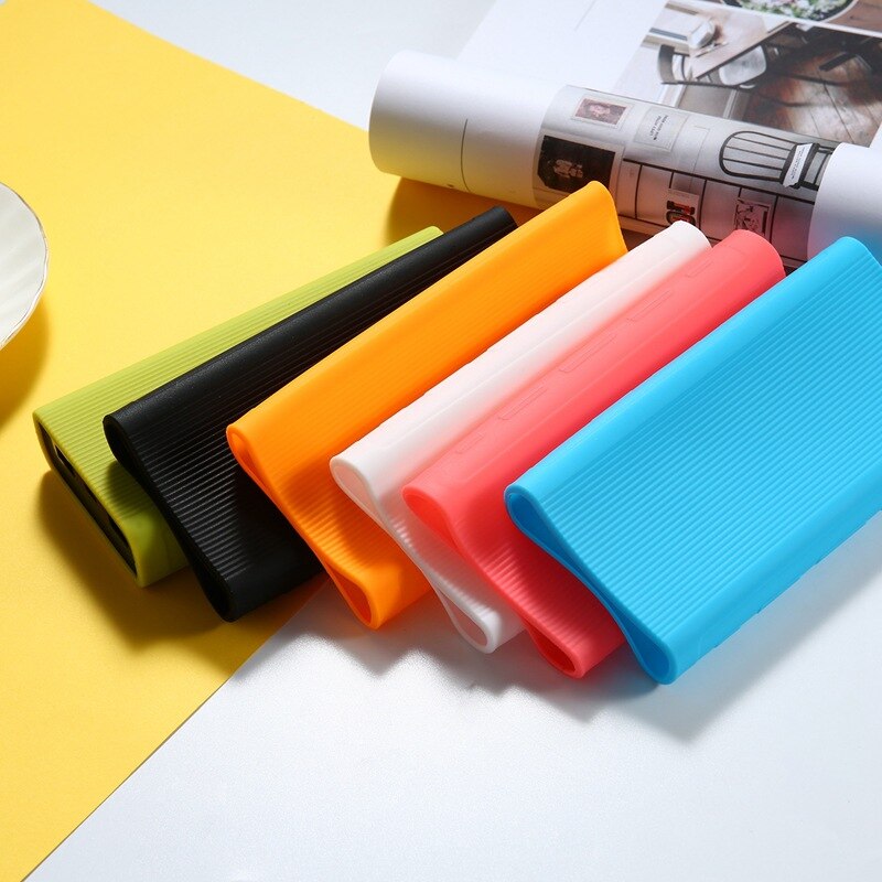 Silicone Powerbank Shell Case Protector Case Cover for Xiaomi Power Bank 3 20000 MAh Dual USB Port Skin Shell Sleeve