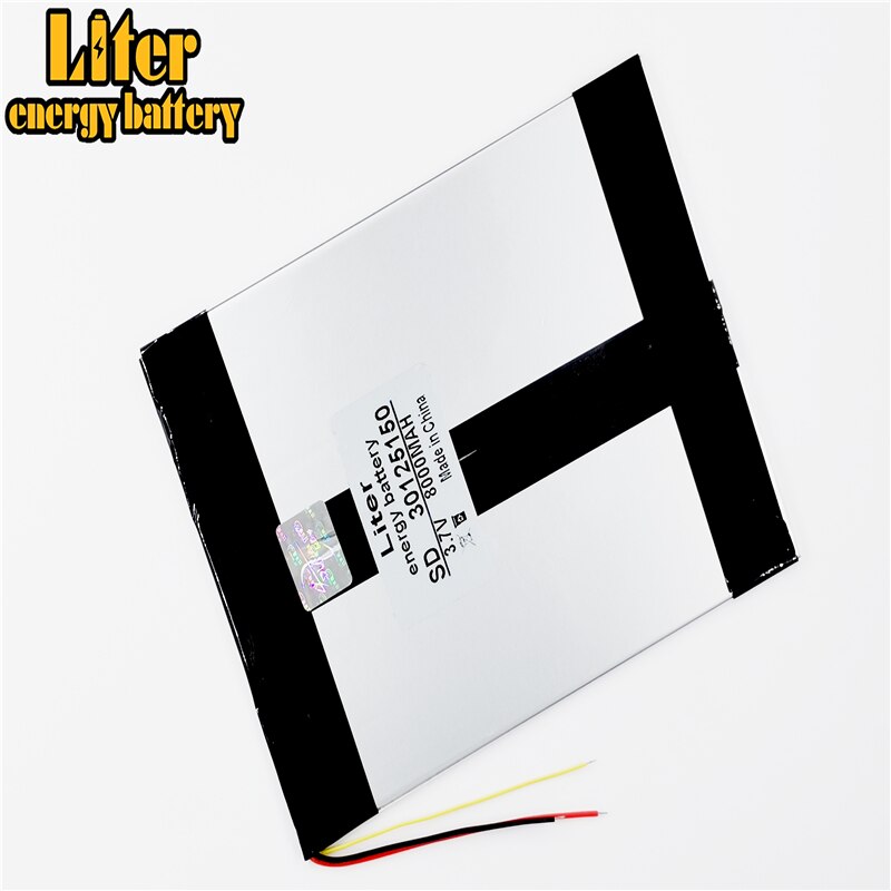 3 linha 3.7V 30125150 28125150 8000mah Bateria lithiumion Polímero Com Alta Qualidade Li-ion bateria Tablet pc para tablet PC