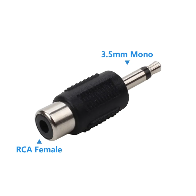 RCA Female Socket Turn 3.5MM Stereo Plug Audio Adapter 6.3MM Stereo Plug To RCA Socket 2 in 1 Stereo Connector ﻿: army green / 5-9Pcs