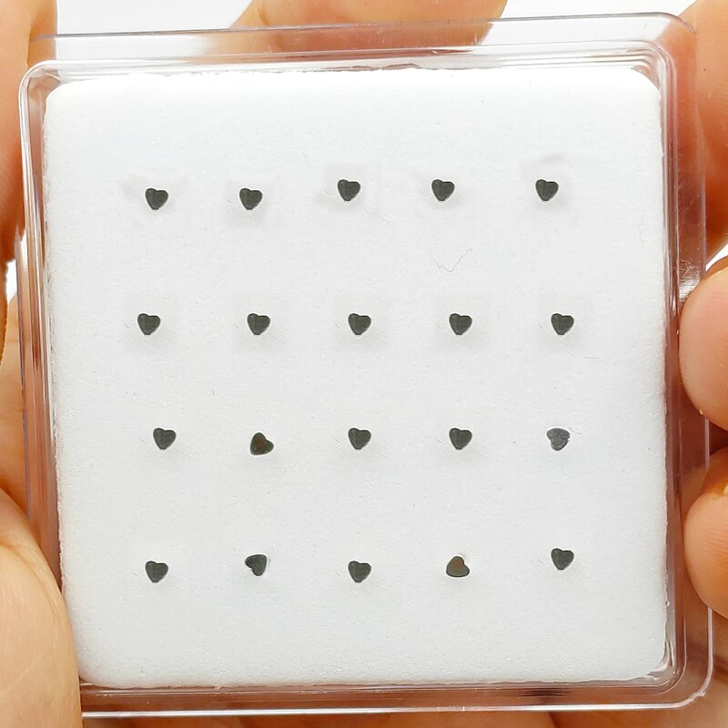 925 Sterling Zilveren Hart Neus Stud Tiny Neus Pin Piercing Sieraden 20 Stks/pak