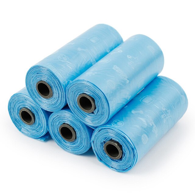 50Rolls Dog Poop Bags Pet Waste Garbage Bags Biodegradable Outdoor Carrier Holder Dispenser Clean Pick up Tools Pet Accessories: blue 50rolls