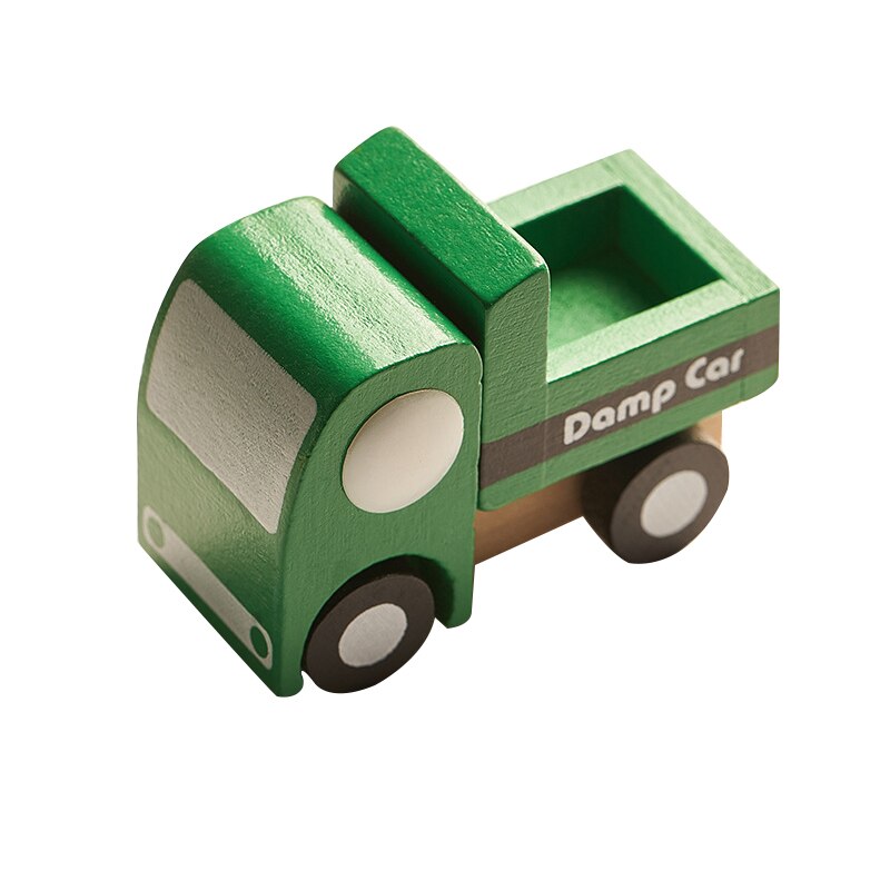 1 PCS Kinder Holz Autos Zug Flugzeug Lkw Modell Spielzeug Montessori Holz Bildung Fahrzeug Spielzeug Simulation Autos Decor: 4