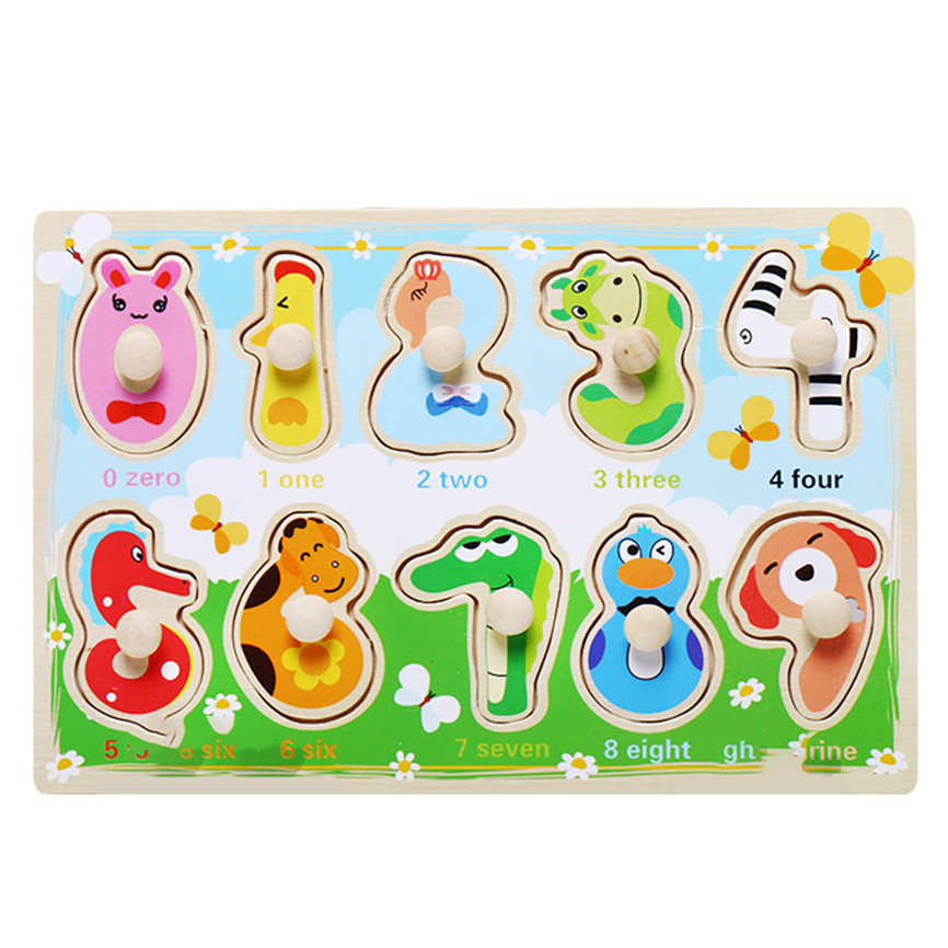 Kids Toys Children's Puzzle Grasp Board Puzzle Birthday Plaything Boy Girl Developmental Educational All Kinds Pattern Toy: L