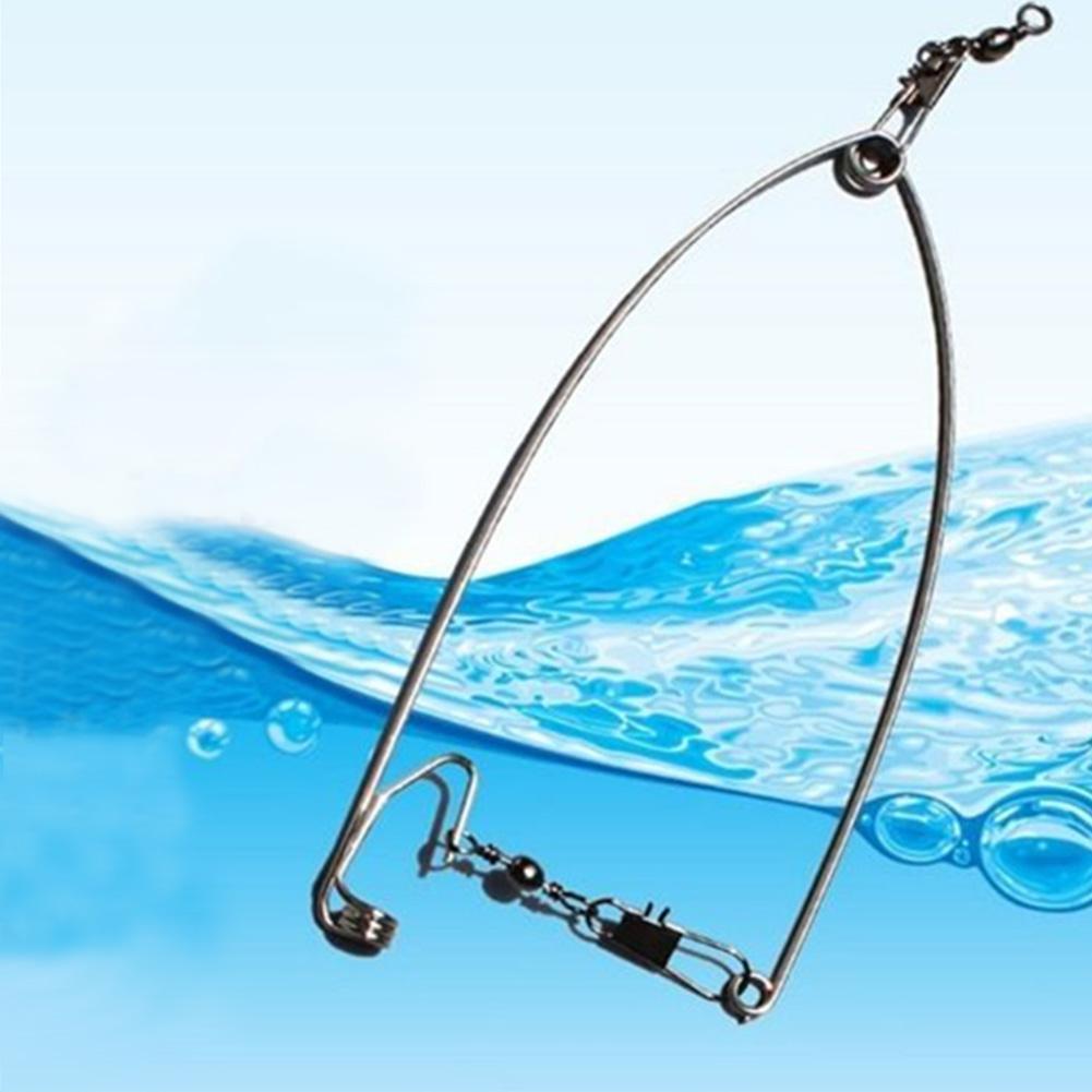 1pc Automatic Fishing Device Smart Steel Trigger Hook Spring Fishing Lure Bite Trigger Thehookcatch Fish Automatically