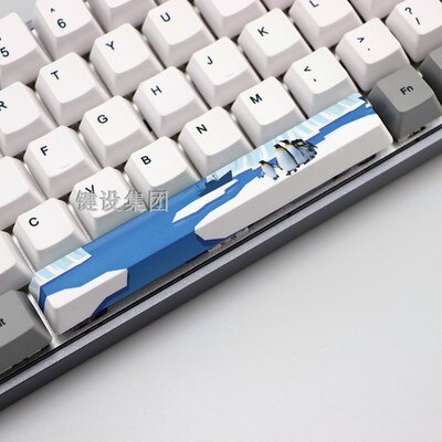 1pc PBT space key cap 6.25X 6.25U spacebar for mx switch mechanical keyboard OEM profile five-sided dye sublimation: kit 6