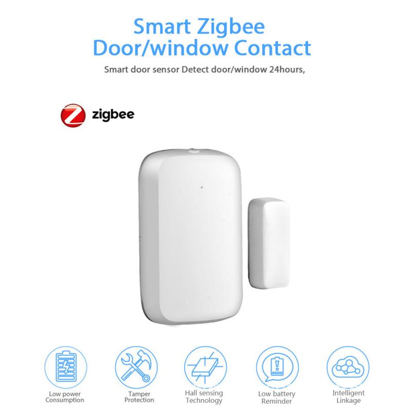 ZigBee Wireless Door Window Sensor Smart Door Sensor Intelligent Linkage Door Sensor DIY Smart Home Life Control System