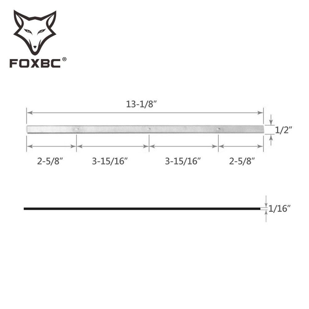 FOXBC 333x12x1,5mm cuchillas cepilladoras cuchillo para Metabo DH 330 DH316 cepilladora carpintería máquina parte 6 uds