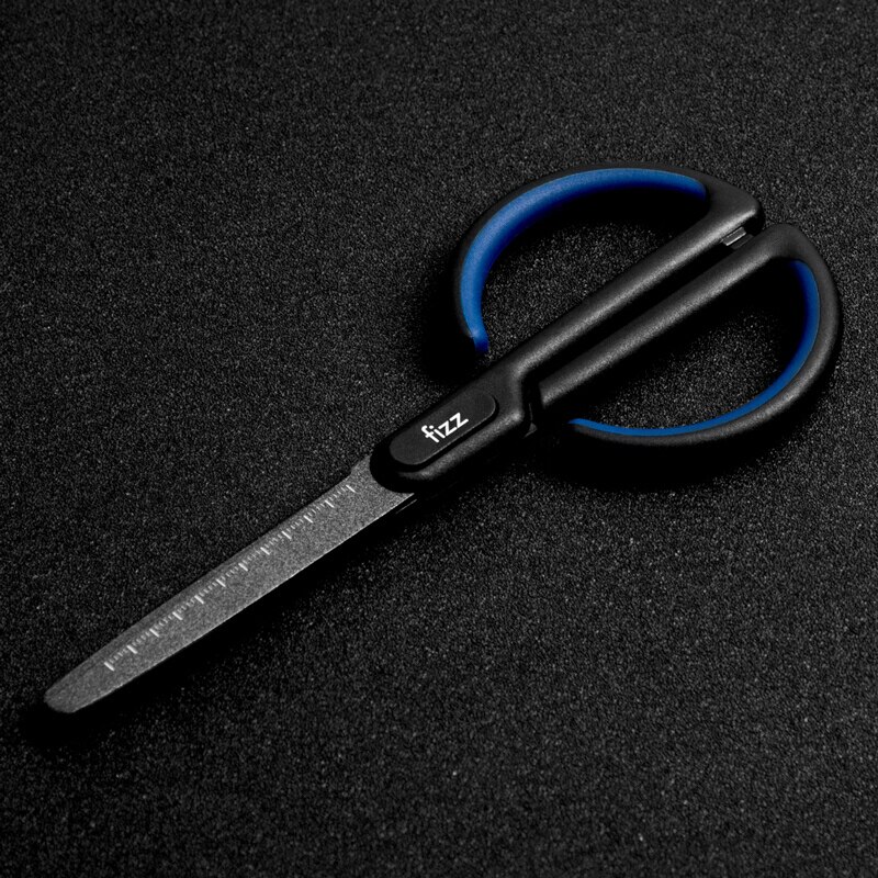 Fizz Anti-Stick With Scale Scissors Household Office School Antirust Hand Shear For DIY, Tape,Paper Shears Crop Tool 6 Colors