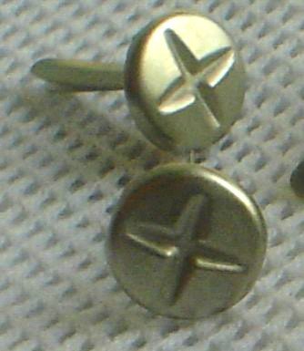 Tornillos de cruz para uñas plateadas, clavos de álbumes de recortes de Metal, accesorio de álbum de papel de boda, decoraciones de invitaciones, 8mm + pulgadas, 300 Uds.