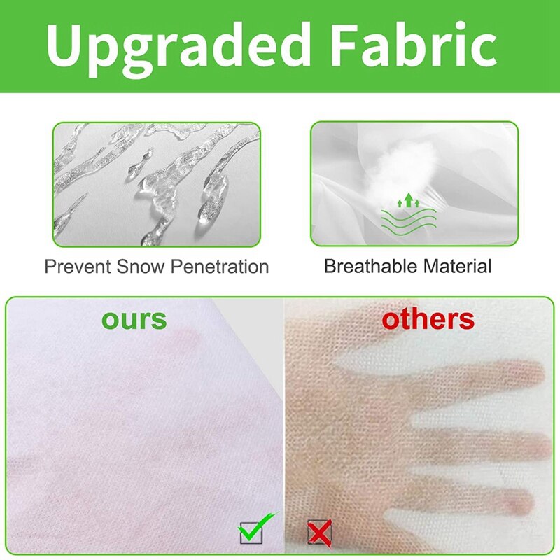 Fundas de protección contra heladas para plantas de exterior, paquete de 3 bolsas de tela para congelar, manta para invierno, novedad