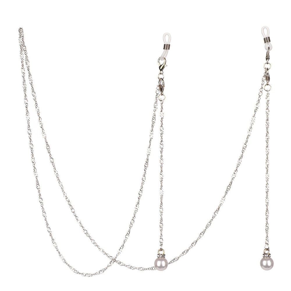 Zeester, schelp, zonnebril, ketting, parels, strass steentjes, brillenkoord, brillenketting, kralen, nekband, touw 70cm: 04