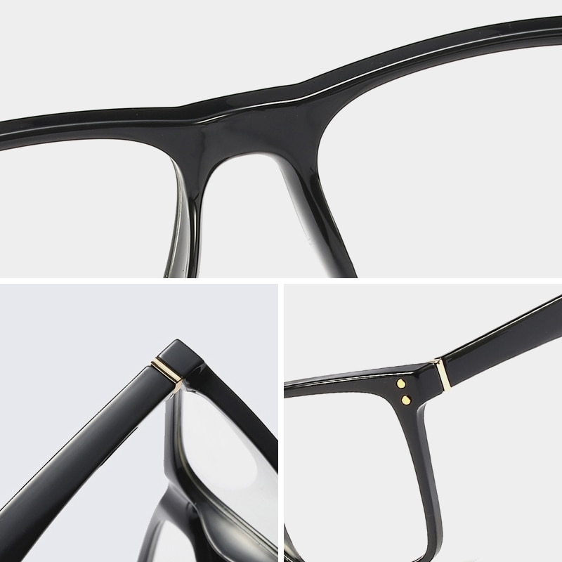 UNIEOWFA Square Retro Prescription Glasses Frame Men Transparent Clear Eyewear Spectacles Frame Optical Myopia Eyeglasses Frame