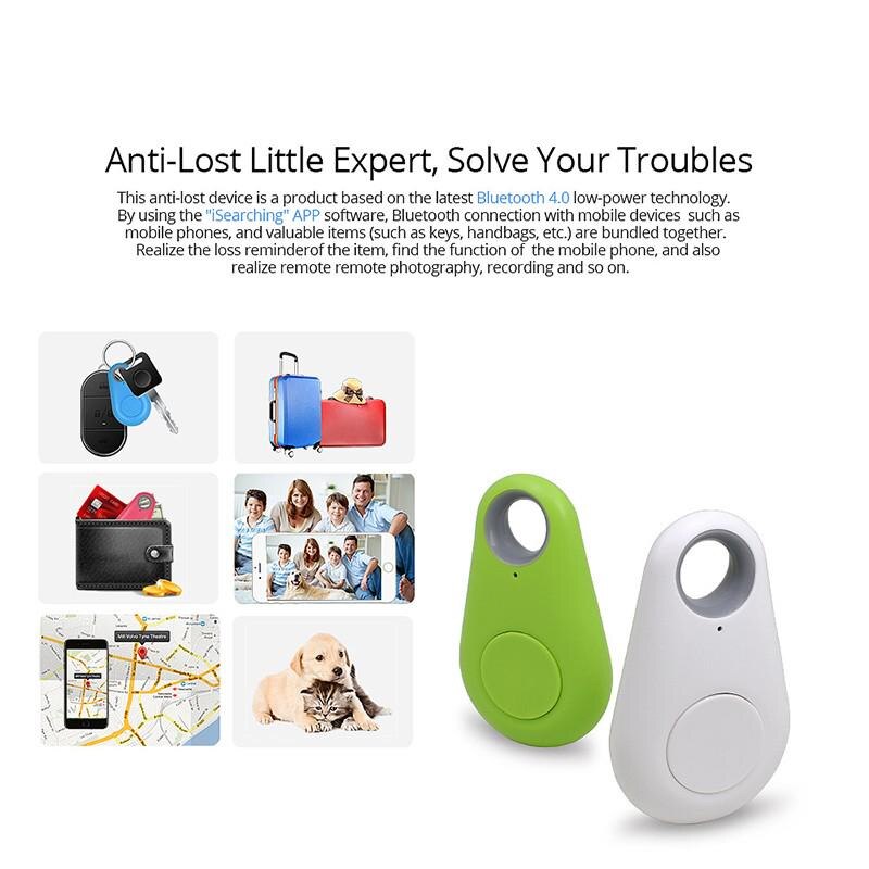 1PC Anti-Lost Bluetooth Tracker Pet Smart GPS Locator Tracer for Dog Cat Kids Wallet Key Car Finder Anti Lost Alarm