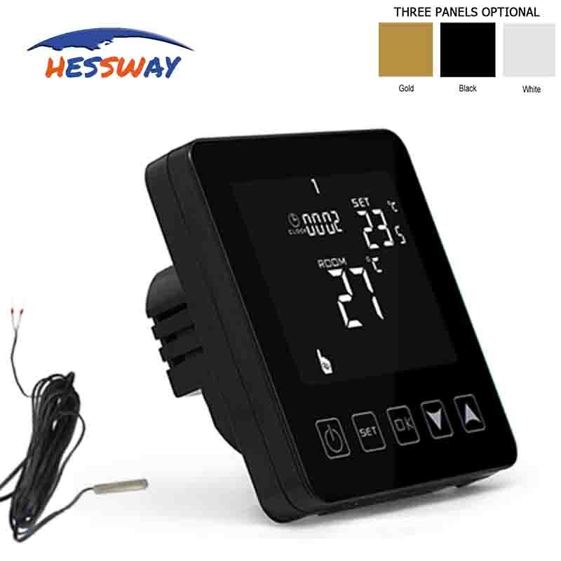 HESSWAY 16A Double sensor thermostat electric temperature controller for Carbon fiber electrothermal film