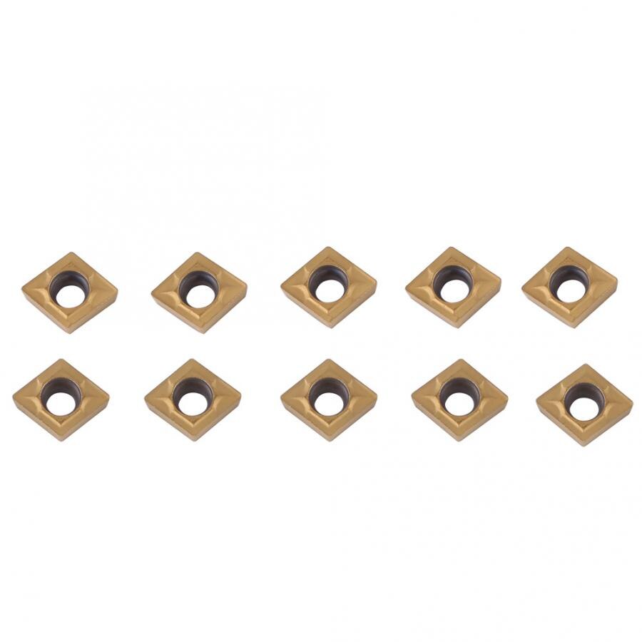 10pcs CNC Carbide Tips Inserts Blade Cutter Draaibank Draaien Tool Met Doos CNC Carbide Tips Inserts CCMT060204-HM YBC251