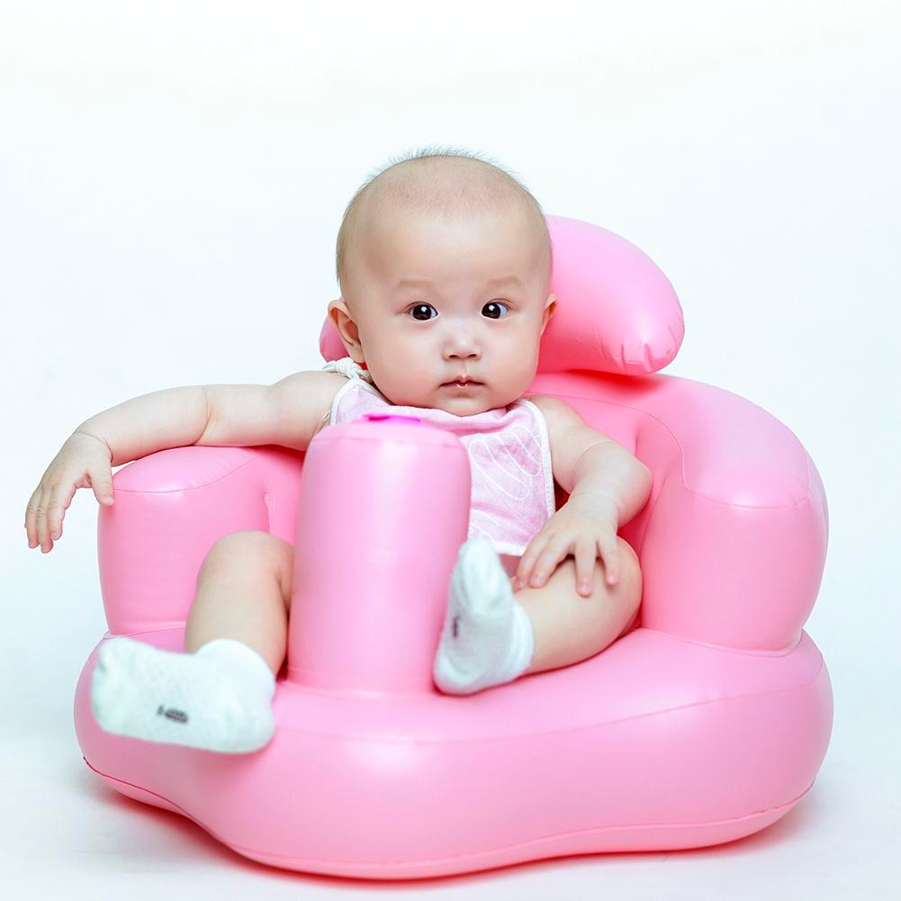 Multifunctionele Opblaasbare Sofa Opblaasbare Zetel BB Diner Stoel Draagbare Bad Kruk Voor Baby 'S seat gelukkige baby infantil