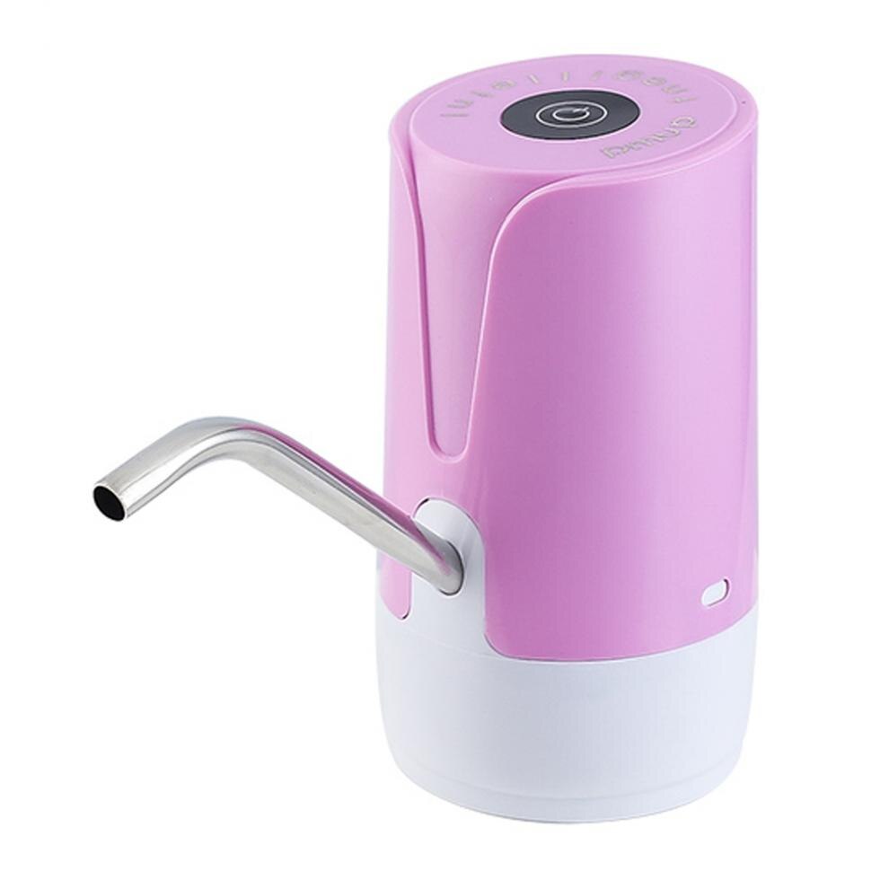 Kannettava painike langaton sähköannostelija vesipumppu usb-kaapelilla /304 ruostumatonta terästä 4.5-18.9l tynnyriä vettä varten