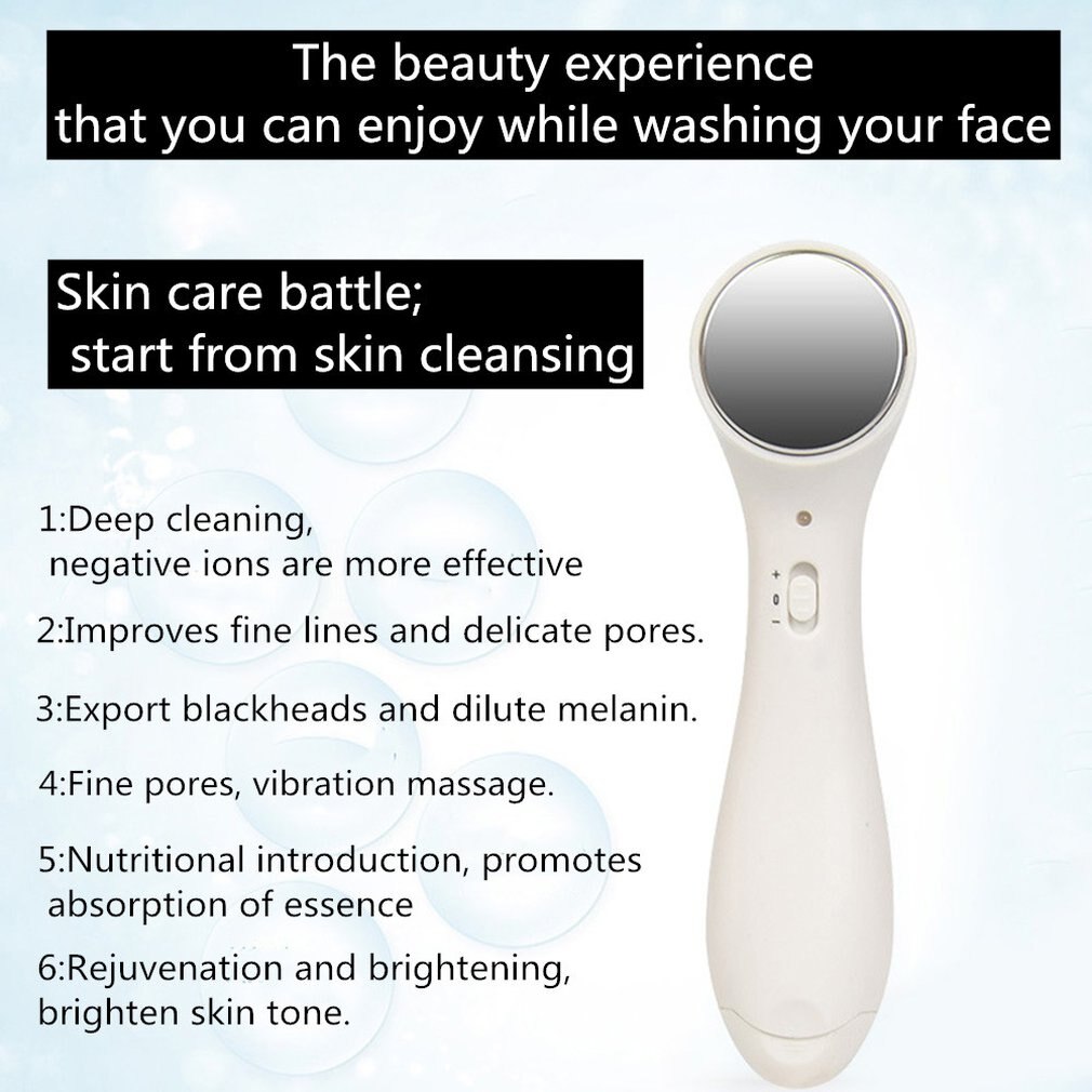 Electric Beauty Instrument Ultrasound Ion Face Lift Facial Cleaning Wrinkles Removal Beauty Device Ultrasound Skin Care