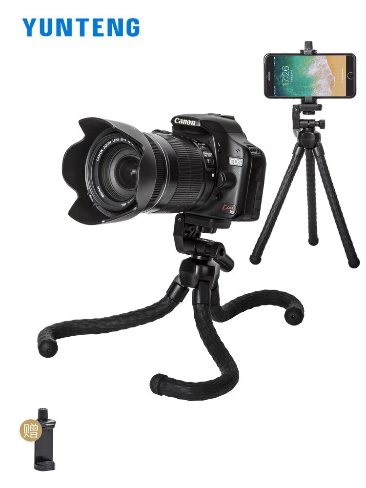 Yunteng 3280 trépied poulpe Portable support de téléphone Portable Vlog à main bureau Micro monolentille appareil photo Reflex caméra trépied: Default Title