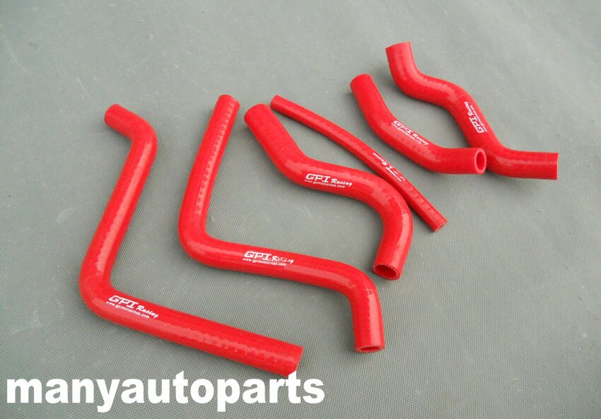 FOR Honda CR125 CR 125 CR125R 2000 2001 2002 00 01 02 silicone radiator hose red