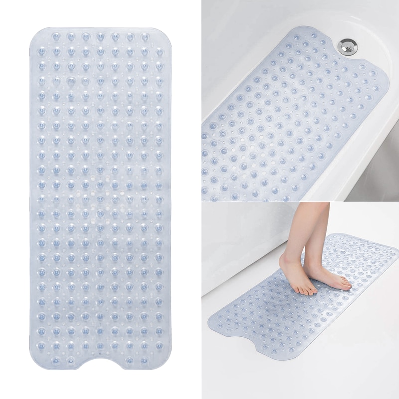 Extra Long Bath Mat Massage 40X100CM 69x38CM Safety Shower Bathtub Mats Non Slip Bathroom Floor Mat for Kids/Elderly /Disabled