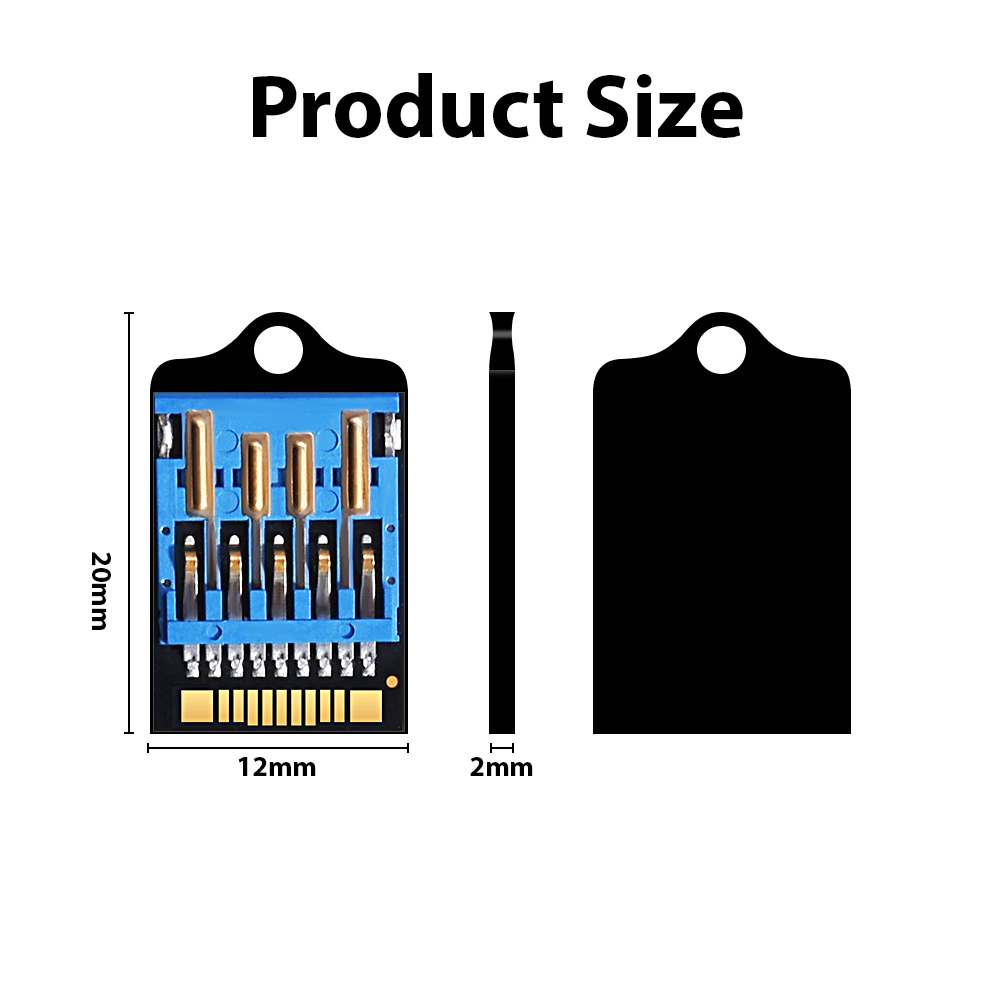 Pen Drive 128 GB Czarny Ultra cienki pendrive USB 3.0 o dużej pojemności 64 GB Lekki i wodoodporny o dużej stabilności