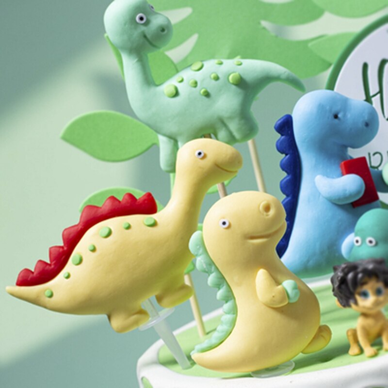 Dinosaure thème fête décoration de gâteau Jungle Safari anniversaire Party1st fête d'anniversaire garçons jurassique monde fête bébé douche décor