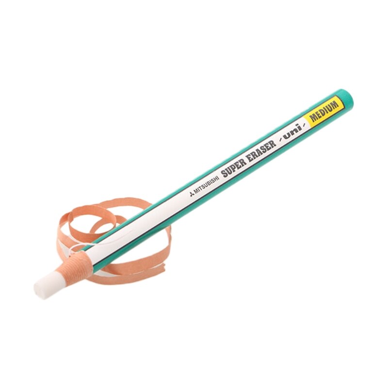 Pencil Shaped Rubber Paper Wrapping Eraser Students School Supplies