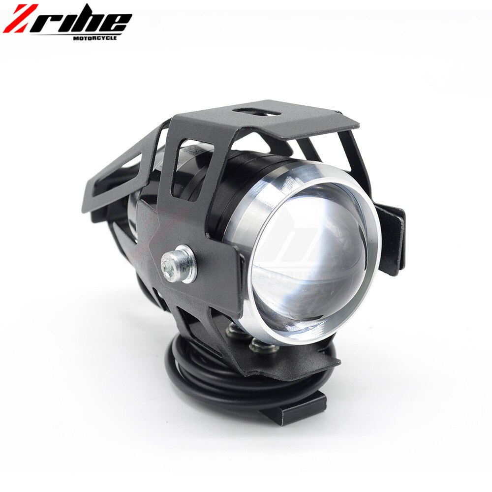 Til 2 stk 125w motorcykel forlygter hjælpe lampe  u5 led motorcykel spotlight tilbehør 12v moto drl spot forlygter: 1 stk