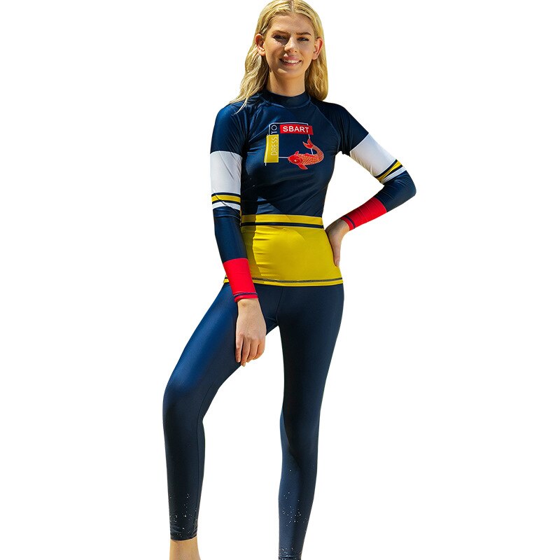 Sbart Upf 50 Rashguard Lycra Surf per donna camicia a maniche lunghe donna camicia Uv nuoto camicia da Surf camicia in Lycra Surf