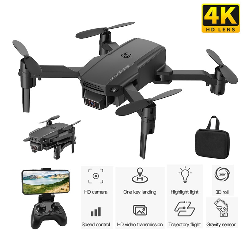 Mini Drone Met 4K Hd Camera 1080P Wifi Fpv Rc Drone Opvouwbare Drone Hoogte Houden Vliegtijd 10min Rc Quadcopter Voor Kid