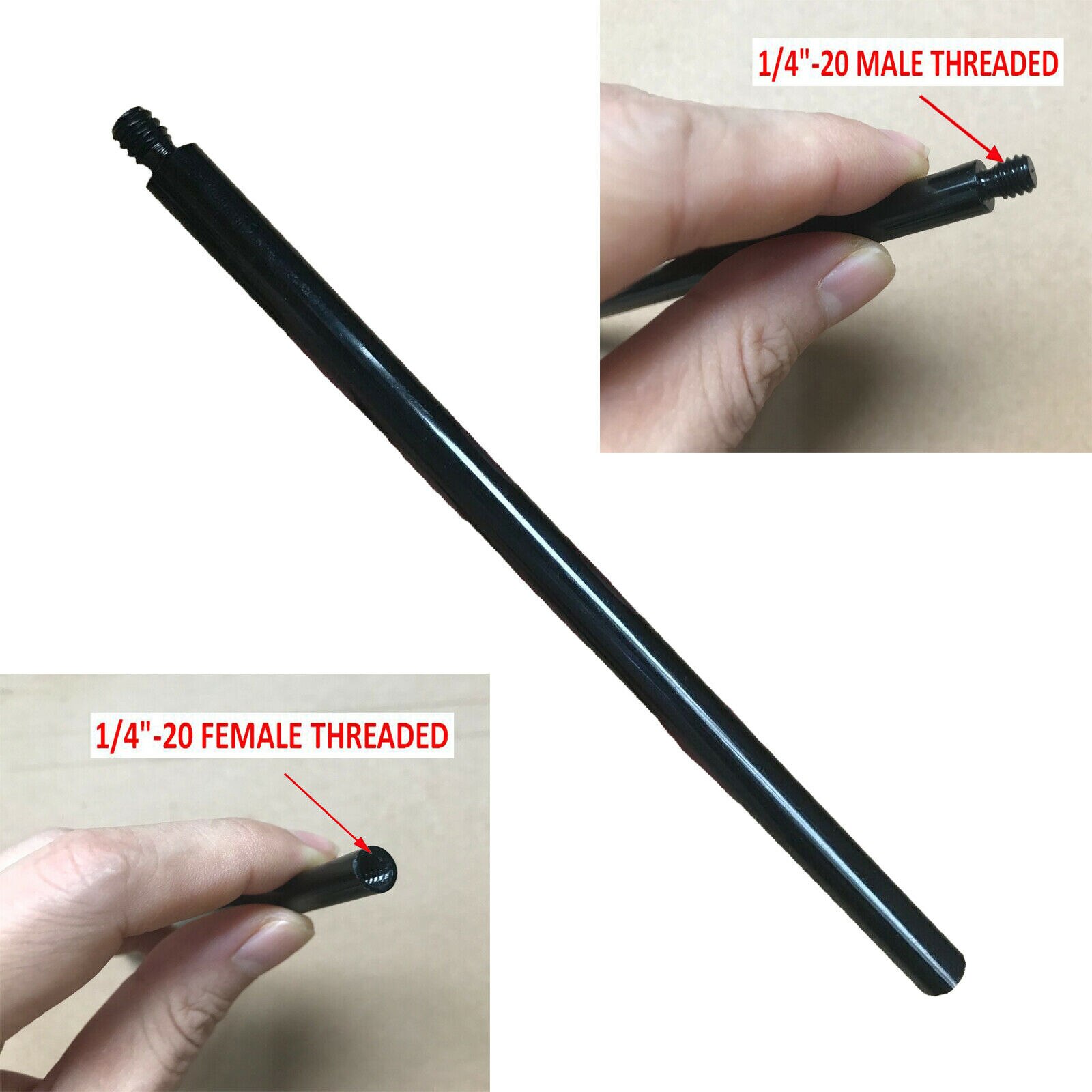 1/4 &quot;gewinde Verlängerung Stange Stativ Stabilisator für Licht Steht und Decke Halterungen