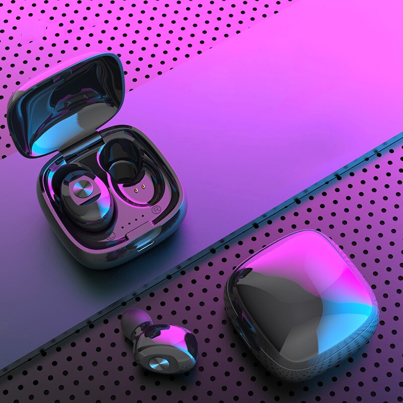 IPX5 Bluetooth Wireless Headphones 3D Stereo Sound Earbuds with Charging Box Waterproof Sport Earpiece Long Battery Life Headset