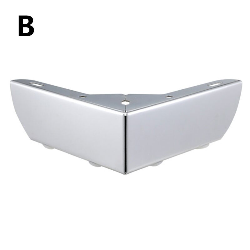 1pcs Heavy Load Bearing Furniture Legs Metal Cabinet Feet Chrome-Plated Triangle Sofa TV Cabinet Legs DIY Support Frame: B