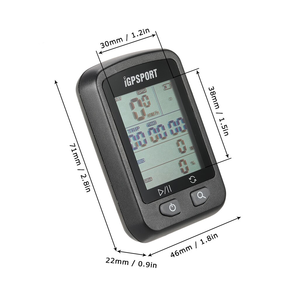 IGPSPORT Oplaadbare IPX6 Waterdichte Auto Backlight Screen Fiets Fietsen Cycle Fiets GPS Computer Kilometerstand met Mount
