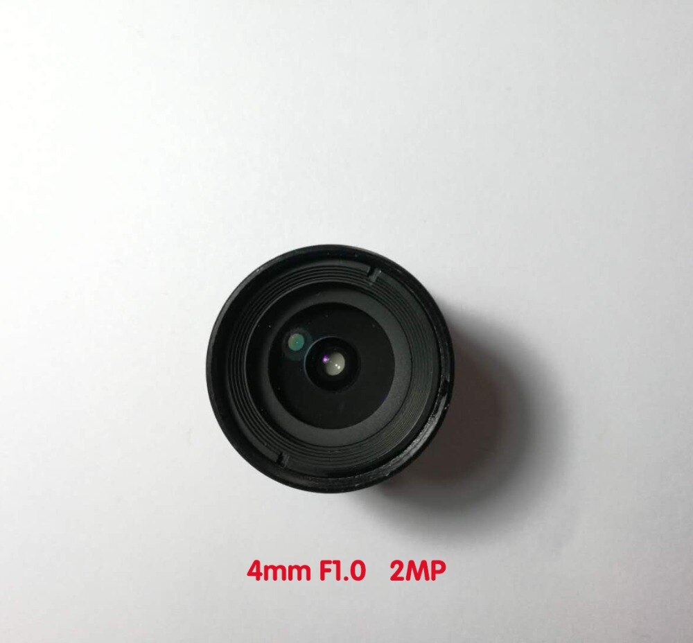 Objectif F1.0 à grande ouverture de 4mm et 2mp, monture CS pour caméra IP AHD
