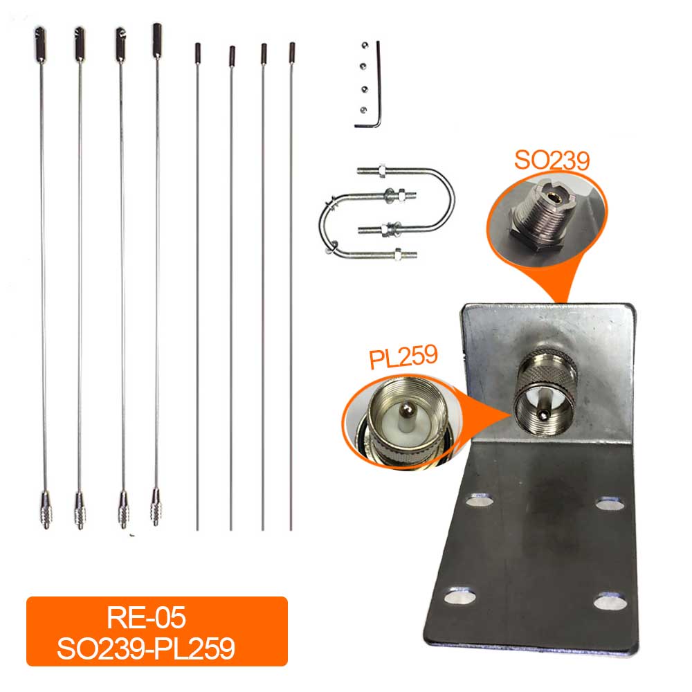 Nagoya RE-05 Antenna Bracket 10-1300MHz Ground Redical for Mobile Radio SO239-PL259/NMO Antenna Strengthen: SO239-PL259