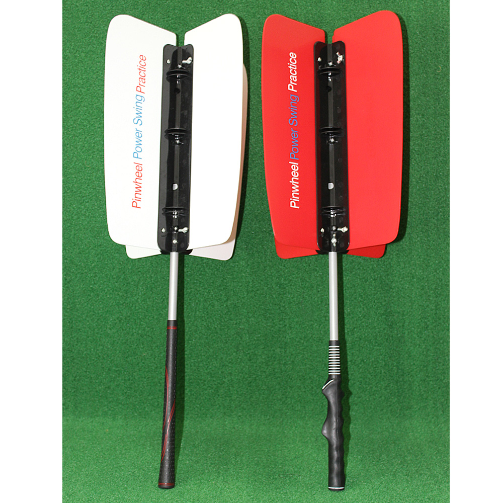 1set Golf Swing Trainer Wind Exercise Fan Wind Swing Stick Golf Power Resistance Trainer Golf Products