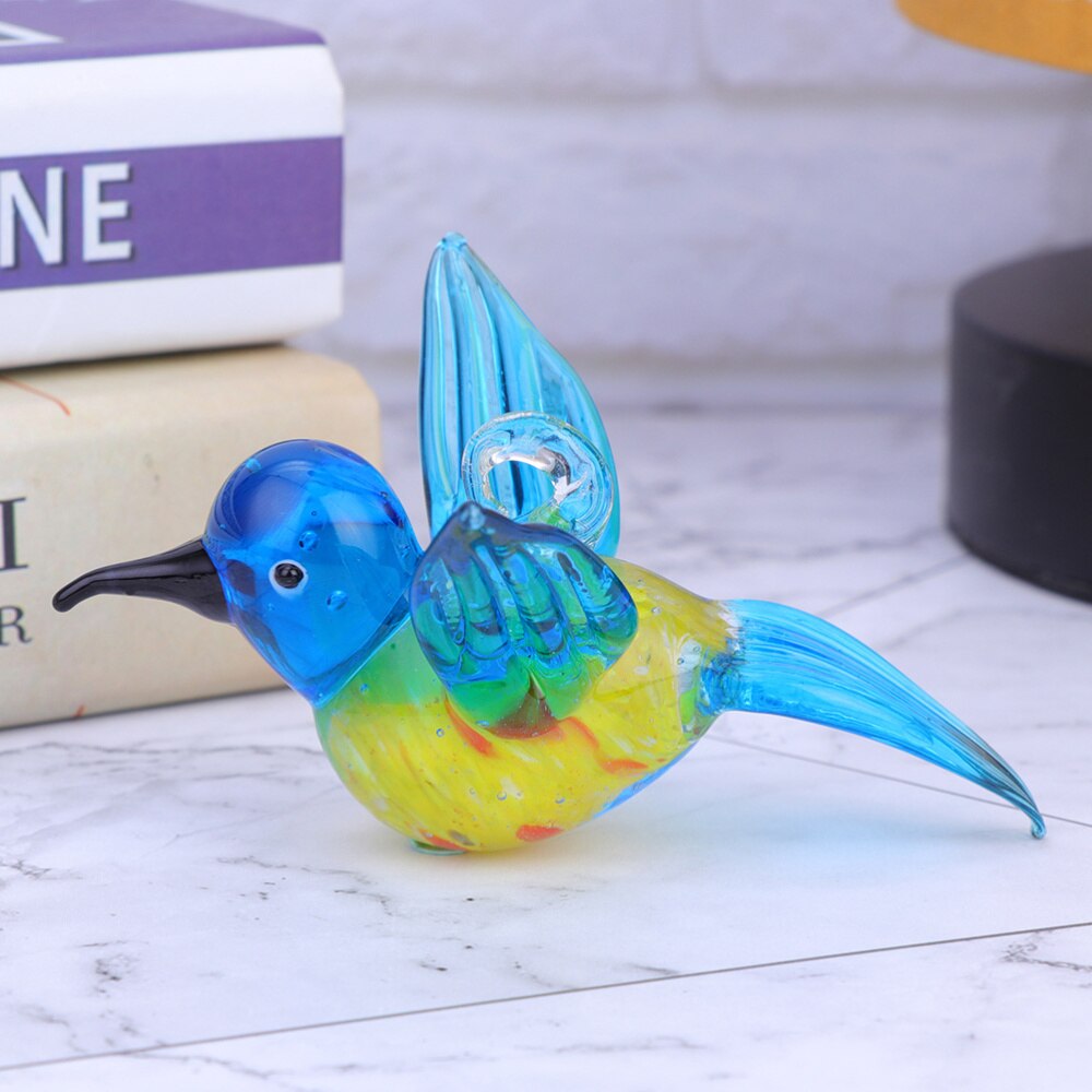 2 Stuks Thuis Tuin Kleurrijke Glas Kolibrie Vogel Kerst Decoratie