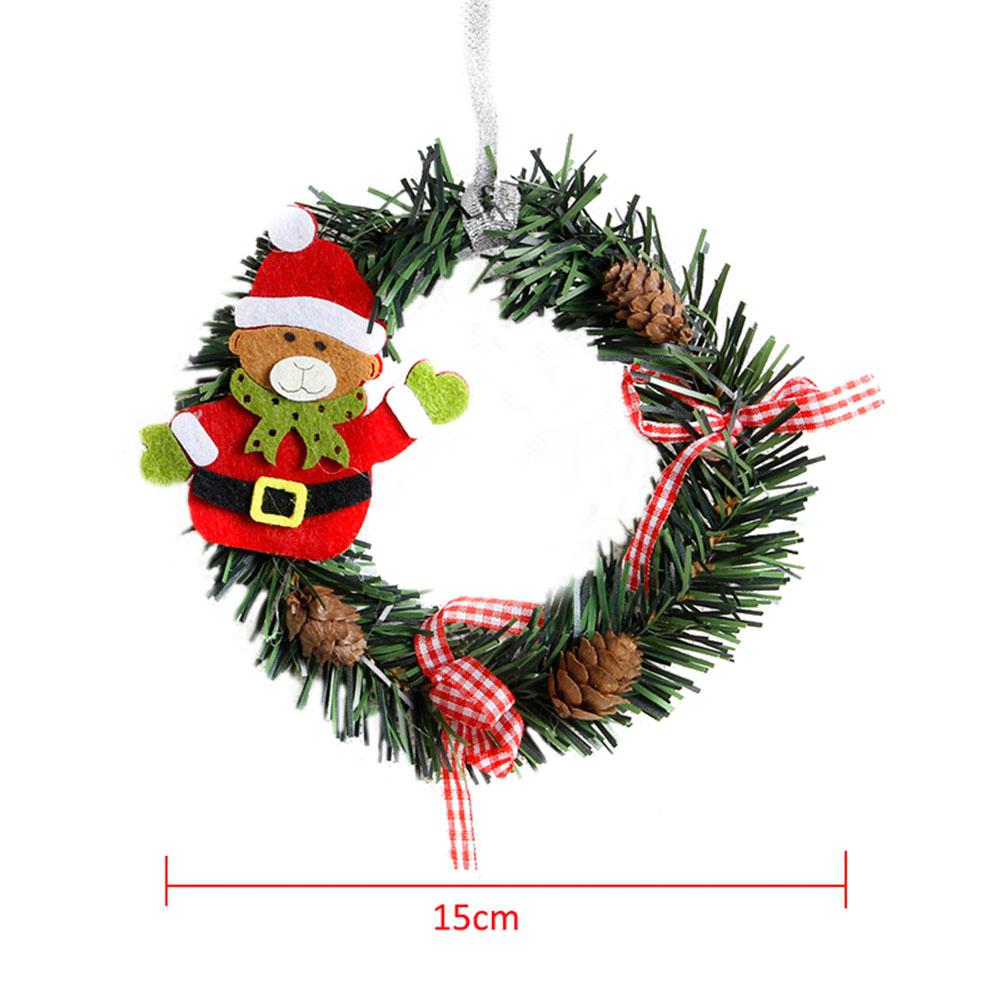 AsyPets 5.9inch Kleine Cartoon Krans Guirlande Floriation Opknoping voor Kerst Deur Raamdecoratie-35