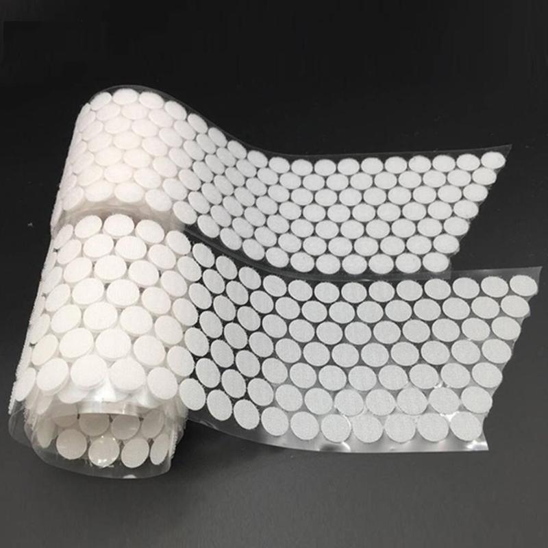 100 Pairs Dots Sticker Haak Lus Dubbelzijdig Zelfklevende Nylon Tape Snap Adhesive Sluiting Tape Thuisgebruik naaien Accessoires
