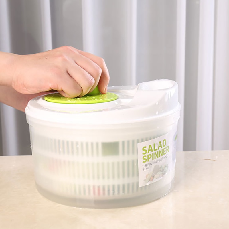 Grøntsager tørretumbler salat spinner salat grønt frugt vask ren kurv opbevaring vaskemaskine tørremaskine køkkenværktøj