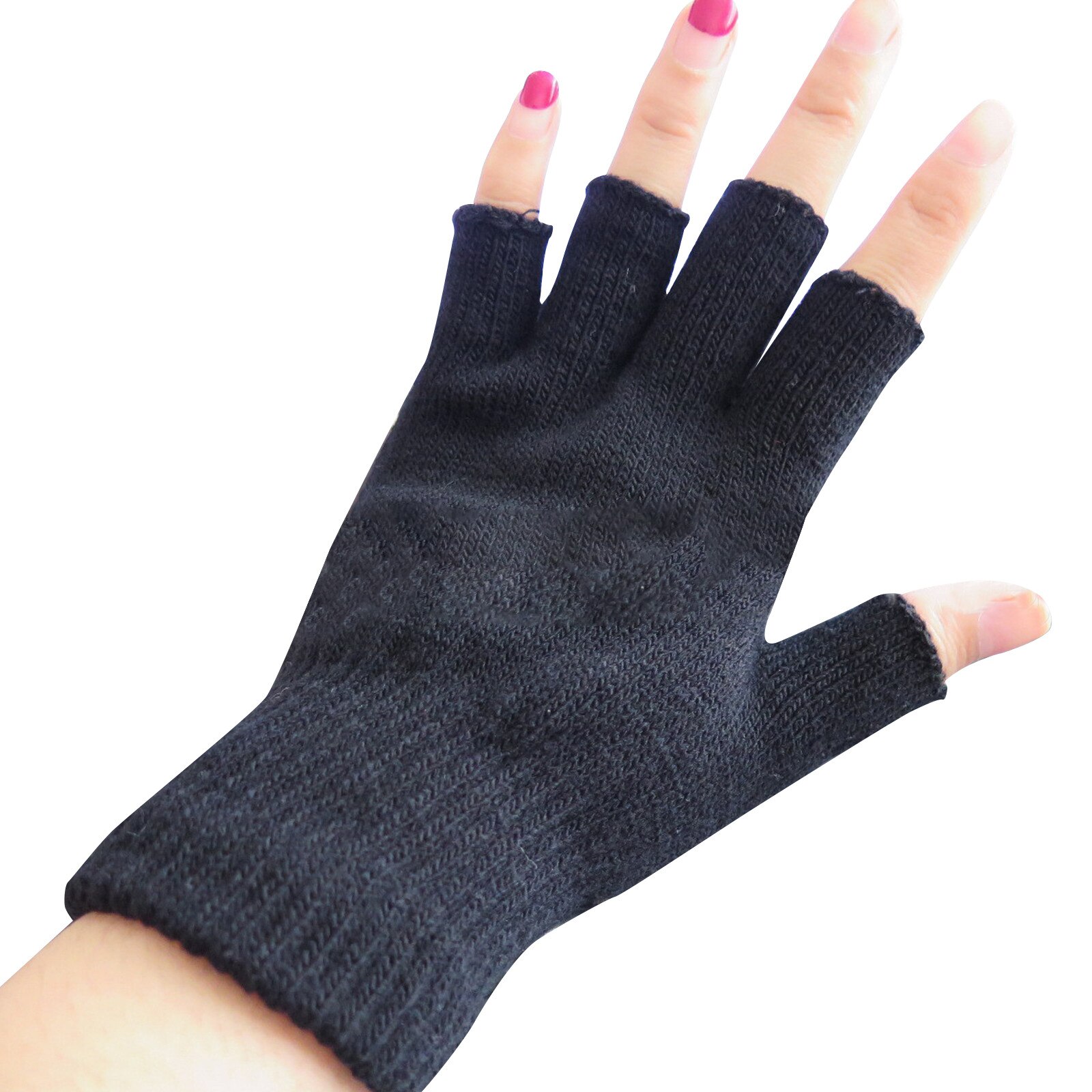 Winter Houden Warme Wollen Handschoenen Gebreide Flip Vingerloze Dunne Gebreide Handschoenen Voor Mannen Vrouwen Blootgesteld Vinger Wanten Touchscreen Handschoen