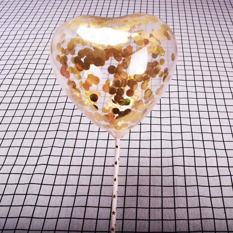 1 set 5inch Helium Balloon heart Wedding star aluminum Foil Balloons Inflatable Birthday baloon Party Decoration Ball