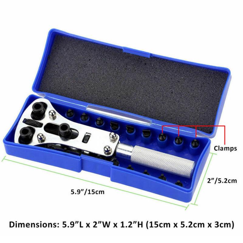 Horloge Reparatie Tools Horloge Terug Case Change Batterij Cover Opener Reparatie Wrench Schroef Remover Tool Set Kit